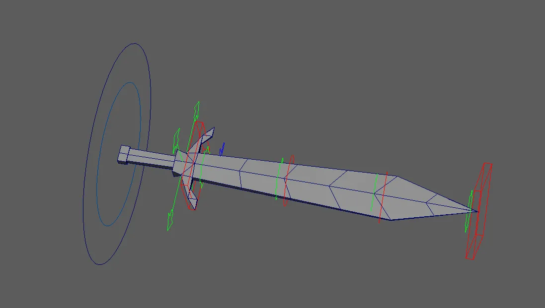 Rig capture: a sword and its controls