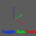 Toggle Axis Tool icon: the X, Y and Z axes in red, green and blue above the tool name